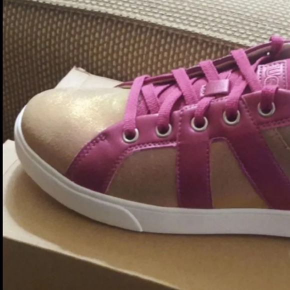 UGG SNEAKERS LEATHER CHESTNUT METALLIC - Picture 4 of 4